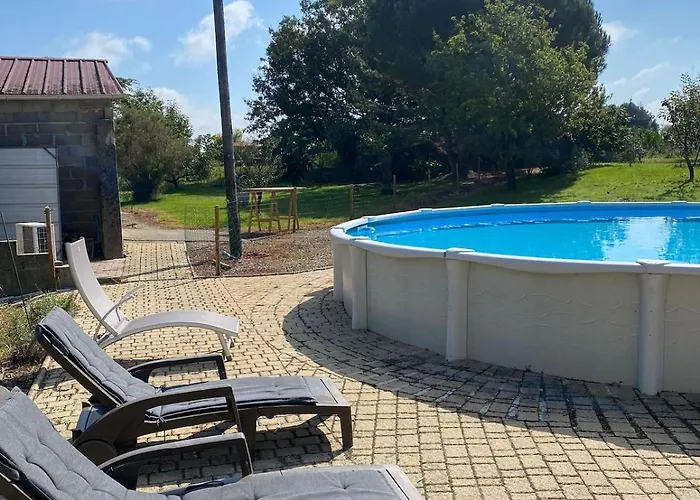 Maison A La Campagne Avec Piscine Et Jacuzzi בית נופש Buanes